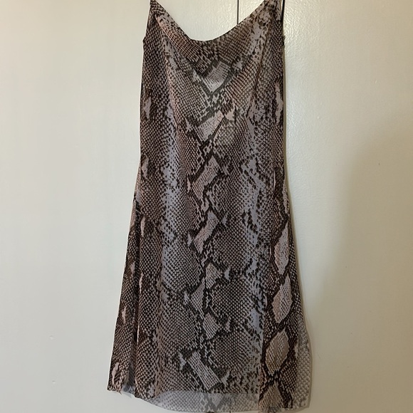 Cotton Candy LA Sheer Snake Print Blouse Women S - Picture 3 of 7